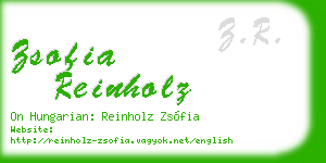 zsofia reinholz business card