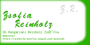 zsofia reinholz business card